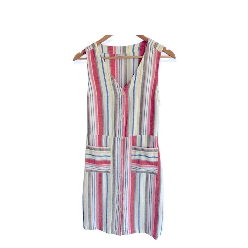 Old Navy Linen Blend Dress Sz S - Picture 3 of 7